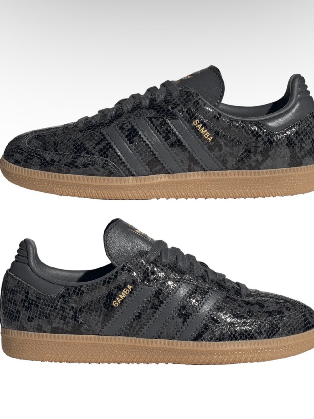 Adidas Samba OG - Women's - Snakeskin Black